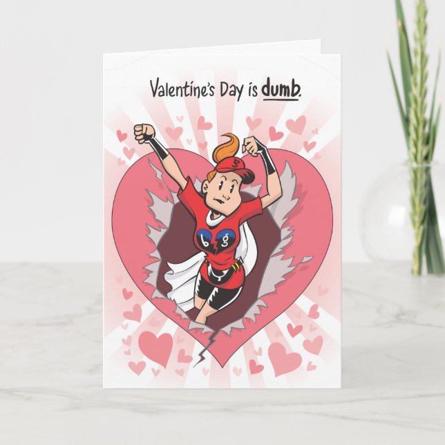 Cartes Pour Fêtes Annuelles La Saint-Valentin est muette (Devant)