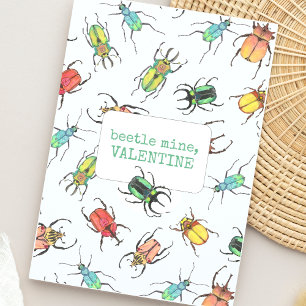 Cartes Pour Fêtes Annuelles La Saint-Valentin Lovebug pour les enfants en clas