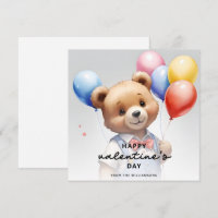 La Saint-Valentin Ourson Aquarelle Mignon Avec Bal