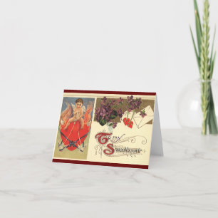 Cartes Pour Fêtes Annuelles La Saint Valentin vintage du Victoria à mon amour
