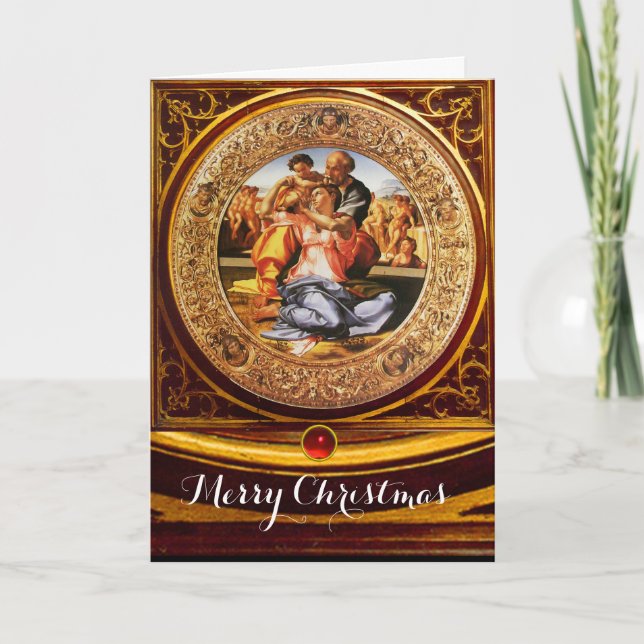 Cartes Pour Fêtes Annuelles La Sainte Famille - Le Doni Tondo (Devant)