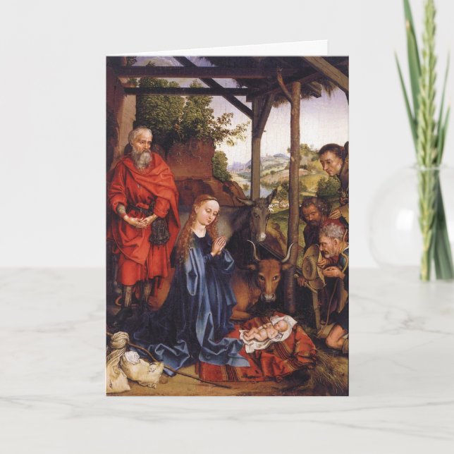 Cartes Pour Fêtes Annuelles La sainte Nativité (Devant)