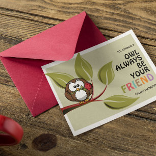 Cartes Pour Fêtes Annuelles La salle de classe Valentine 'Owl Always Be Your F