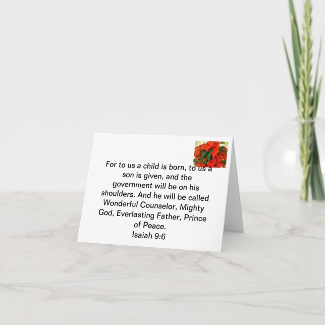 Cartes Pour Fêtes Annuelles La signification de Noël (Devant)