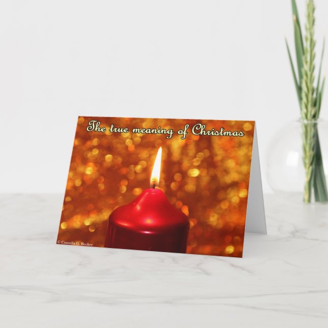 Cartes Pour Fêtes Annuelles La signification vraie de Noël (Devant)