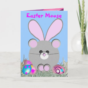 Cartes Pour Fêtes Annuelles La souris de Pâques