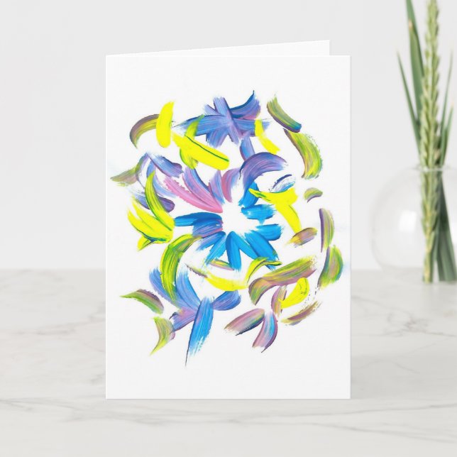 Cartes Pour Fêtes Annuelles La sucrerie arrose l'artiste d'autisme (Devant)