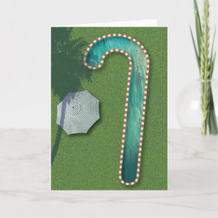 Cartes Pour Fêtes Annuelles La sucrerie de Noël de Palm Springs peut piscine