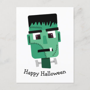 Cartes Pour Fêtes Annuelles La tête du monstre Frankenstein