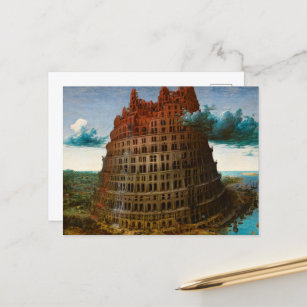 Cartes Pour Fêtes Annuelles La Tour de Babel par Pieter Bruegel l'Ancien