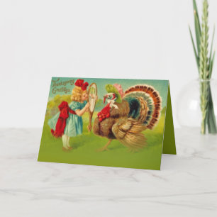 Cartes Pour Fêtes Annuelles La Turquie habillée