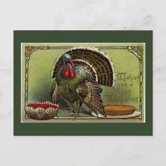 Cartes Pour Fêtes Annuelles La Turquie vintage veut