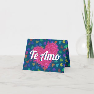 Cartes Pour Fêtes Annuelles La typographie du Coeur de la Parties scintillant 