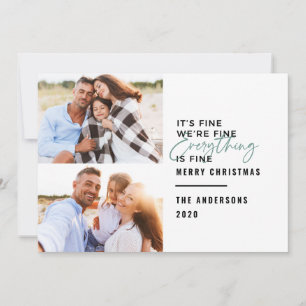 Cartes Pour Fêtes Annuelles La typographie moderne est encore à la maison pour