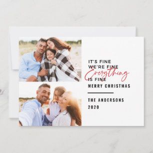 Cartes Pour Fêtes Annuelles La typographie moderne est encore à la maison pour