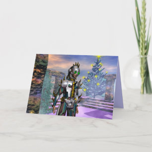 CARTES POUR FÊTES ANNUELLES LA VEILLE DU NOUVEL AN D'UN CYBORGE TOMBE...