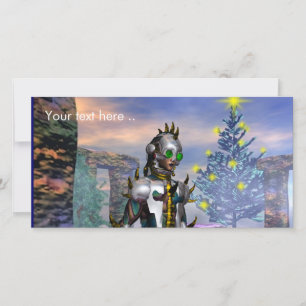 CARTES POUR FÊTES ANNUELLES LA VEILLE D'UN CYBORG DU NOUVEL AN