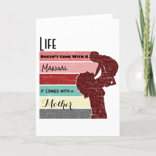 Cartes Pour Fêtes Annuelles La vie de la Fête des Mères ne vient pas avec un m