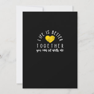 Cartes Pour Fêtes Annuelles La vie est meilleure ensemble Vous pouvez vous ass