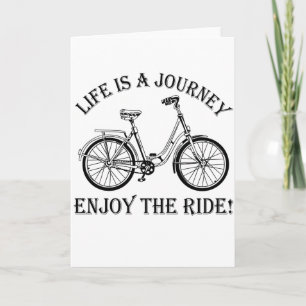 Cartes Pour Fêtes Annuelles La Vie Est Un Voyage Profitez De La Promenade