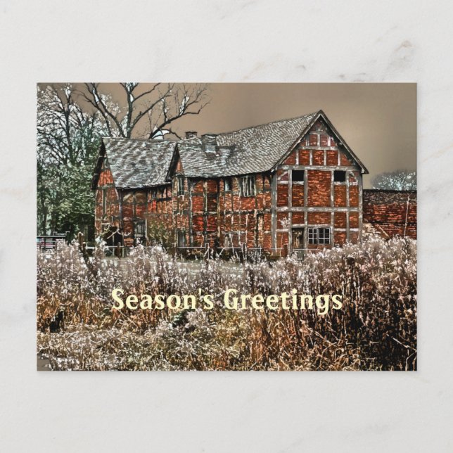 CARTES POUR FÊTES ANNUELLES LA VIEILLE ANGLETERRE R-U (Devant)