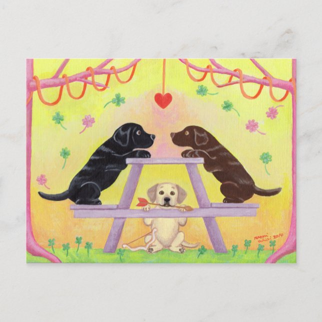 Cartes Pour Fêtes Annuelles Lab Romance Valentine (Devant)