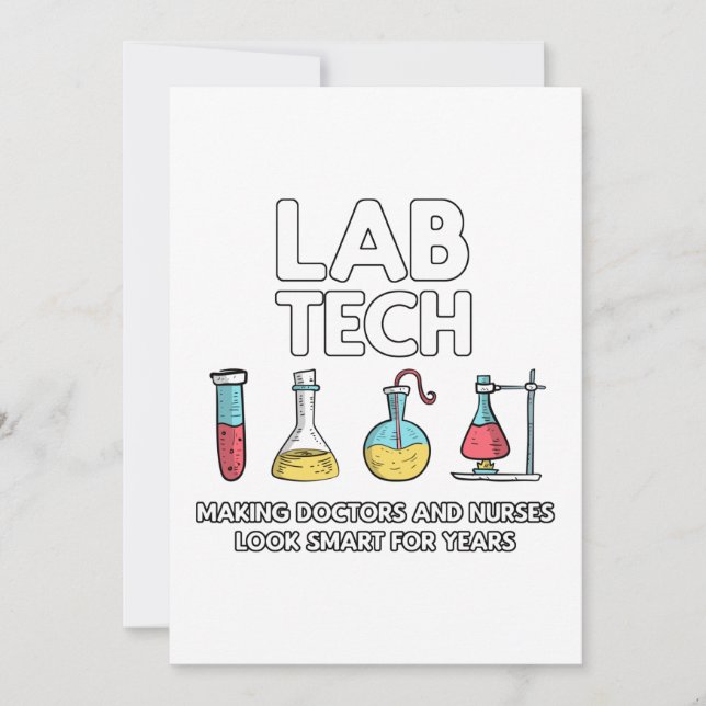 Cartes Pour Fêtes Annuelles Laboratoire technique (Devant)
