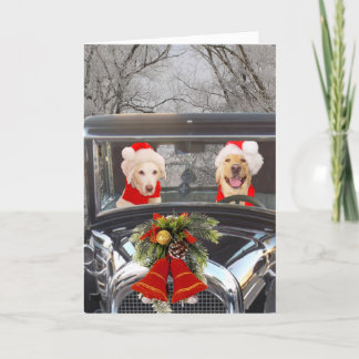 Cartes Pour Fêtes Annuelles Laboratoires de Noël en voiture
