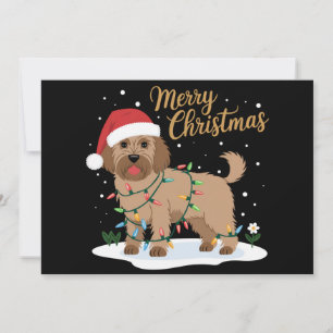 Cartes Pour Fêtes Annuelles Labradoodle Joyeux Noël Funny Noël Amoureux des ch