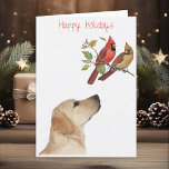 Cartes Pour Fêtes Annuelles Labrador Christmas Card Yellow Labrador<br><div class="desc">Labrador Christmas Card Yellow Labrador</div>