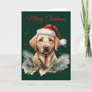 Cartes Pour Fêtes Annuelles Labrador de Noël