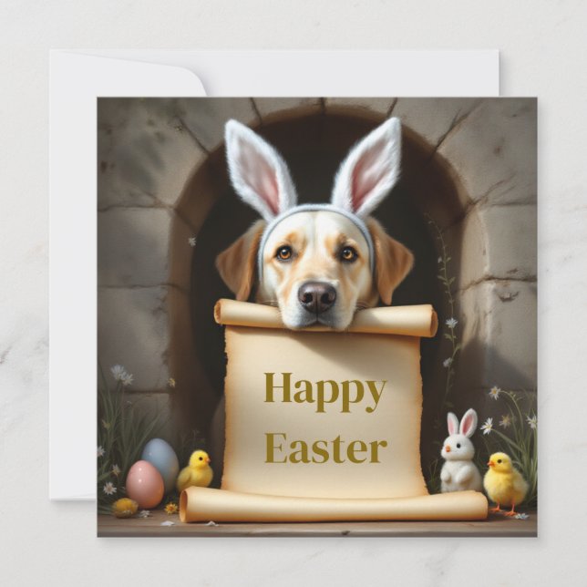 Cartes Pour Fêtes Annuelles Labrador retriever dog et le message (Devant)