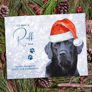 Cartes Pour Fêtes Annuelles Labrador Retriever Dog Funny Ruff Année en examen