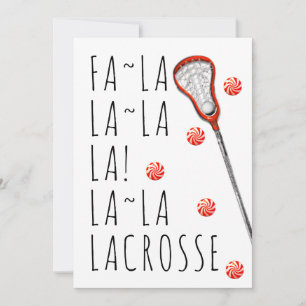 Cartes Pour Fêtes Annuelles lacrosse féminin