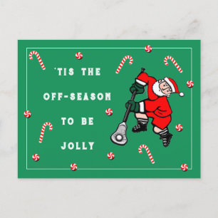 Cartes Pour Fêtes Annuelles Lacrosse Sports Noël