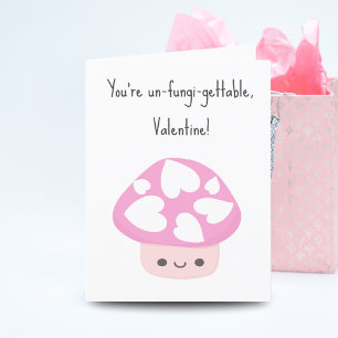 Cartes Pour Fêtes Annuelles L'adorable champignons Kawaii Valentine's