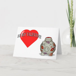 Cartes Pour Fêtes Annuelles L'adorable cochon Valentine's