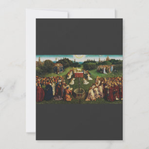 Cartes Pour Fêtes Annuelles L'Adoration de l'Agneau mystique de Jan van Eyck