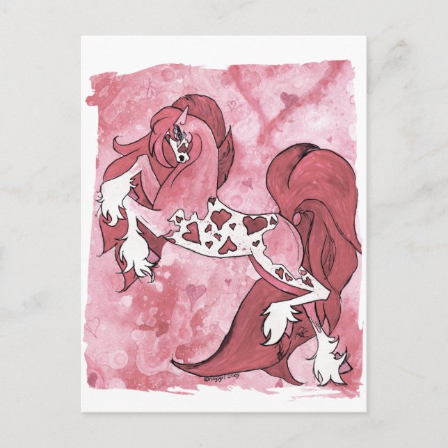 Cartes Pour Fêtes Annuelles Lady Valentine (Devant)