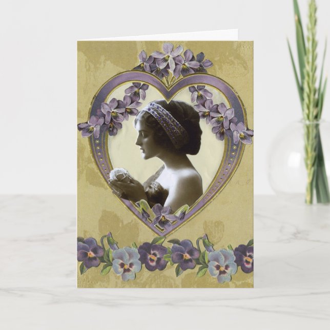 Cartes Pour Fêtes Annuelles Lady Violet's Valentine (Devant)