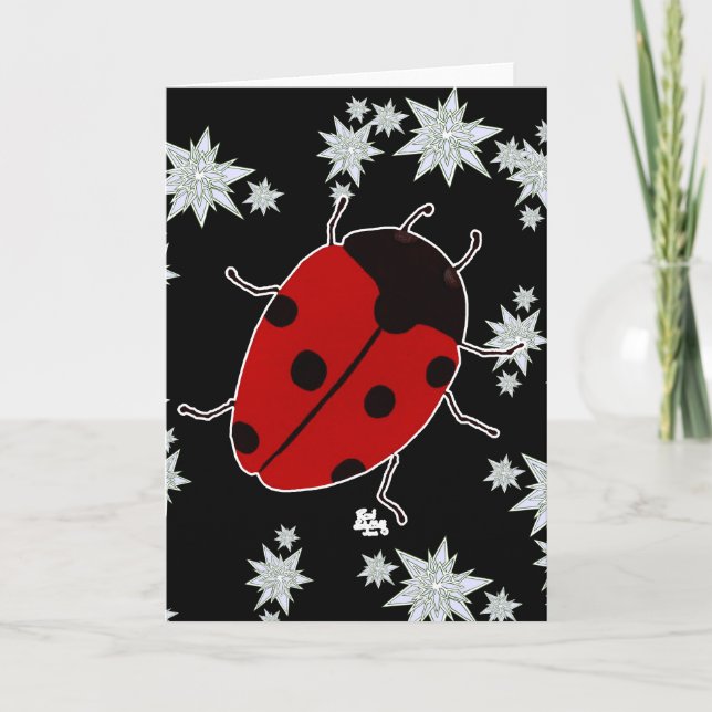 CARTES POUR FÊTES ANNUELLES LADYBUG (Devant)