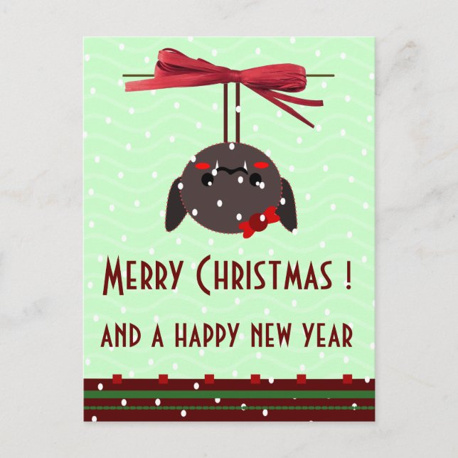 Cartes Pour Fêtes Annuelles ladybug kawaii salutations (Devant)