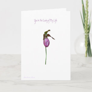 Cartes Pour Fêtes Annuelles LadySlipper : Vous êtes la Dame de ma vie—Valentin