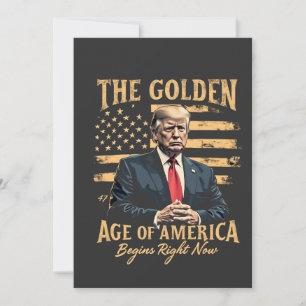 Cartes Pour Fêtes Annuelles L'âge d'or de l'Amérique commence maintenant