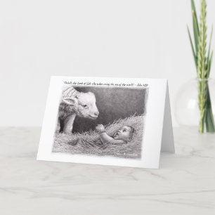Cartes Pour Fêtes Annuelles "L'agneau" de Lisa Vento Hainline