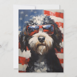 Cartes Pour Fêtes Annuelles Lagotto Romagnolo 4 juillet fête de l'indépendance