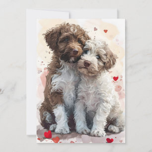 Cartes Pour Fêtes Annuelles Lagotto Romagnolo Saint Valentin