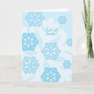 Cartes Pour Fêtes Annuelles Laisse-le neiger !