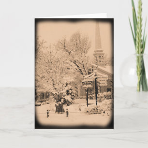 Cartes Pour Fêtes Annuelles Laisse-le neiger