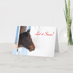 Cartes Pour Fêtes Annuelles Laisse-Le Neiger !